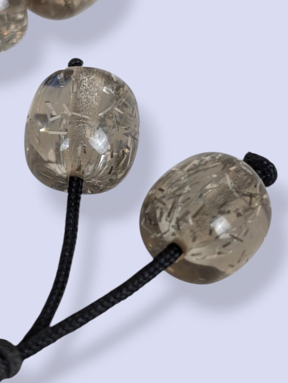 Clear Metallic Confetti Prayer Beads - Picture 3 of 5